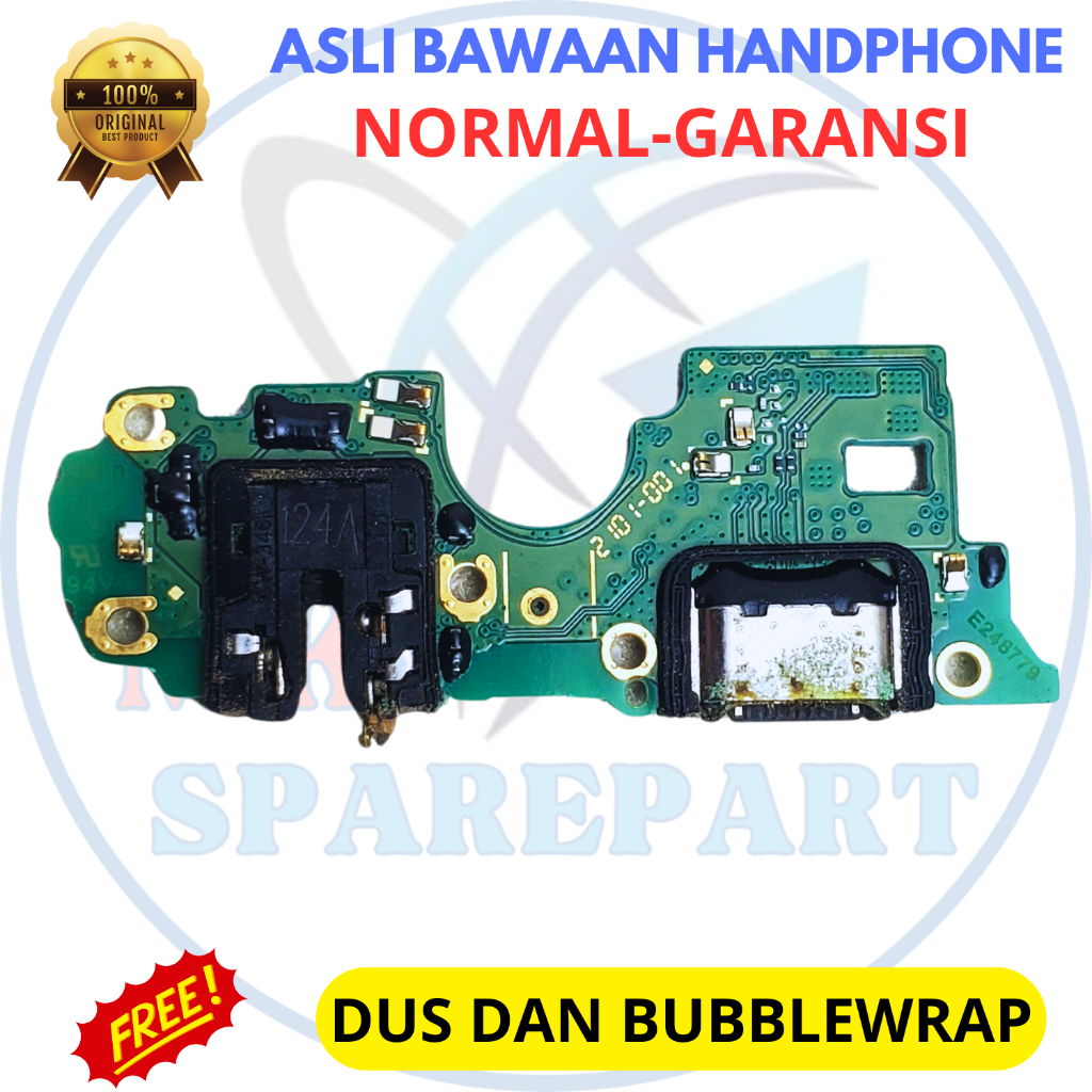 Board papan konektor cas/flexible charger hp Oppo a74 - a74 5g - asli original copotan cabutan bawaa