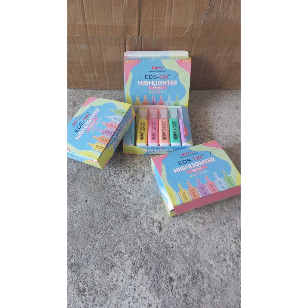 

Stabilo EDSON / Stabilo Warna EDS-ON Highlighter Warna Pastel (1 LUSIN isi 12 PCS)