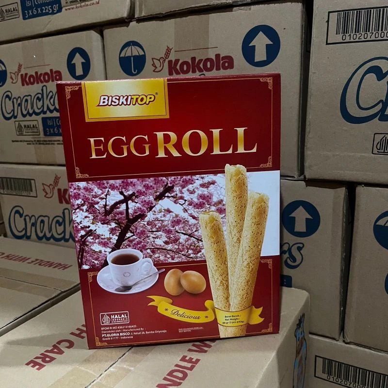 

Biscuit Egg rool 86gr / Biskitop Egg roll / Biscuit Lebaran / Biscuit Hampers