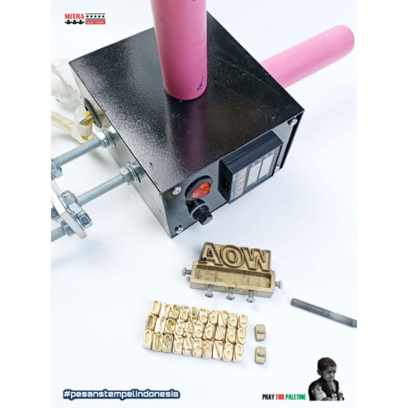 

HOT STAMP BAN DENGAN MESIN PENGATUR SUHU STEMPEL PANAS BAN STEMPEL LISTRIK