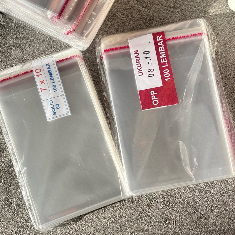 100 lembar plastik opp 7x10 / 100lembar plastik opp 8x10 / Plastik opp 8x8 / Plastik opp 7x10 ( SESA