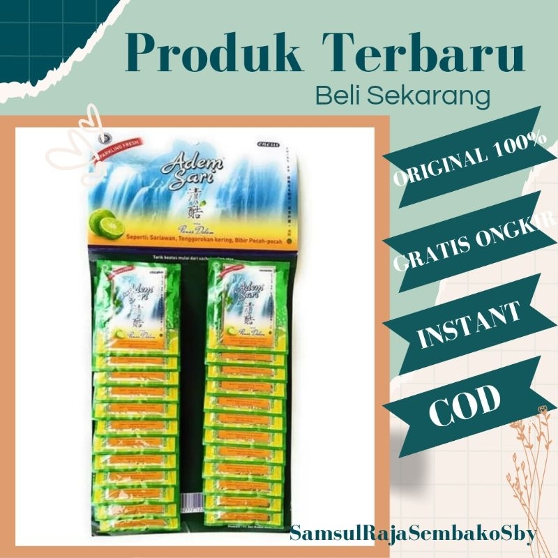 

Adem Sari sachet ( 1 pak isi 24 sachet)