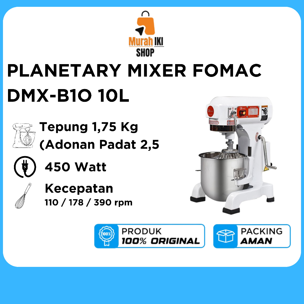 PLANETARY MIXER FOMAC DMX-B10 10L