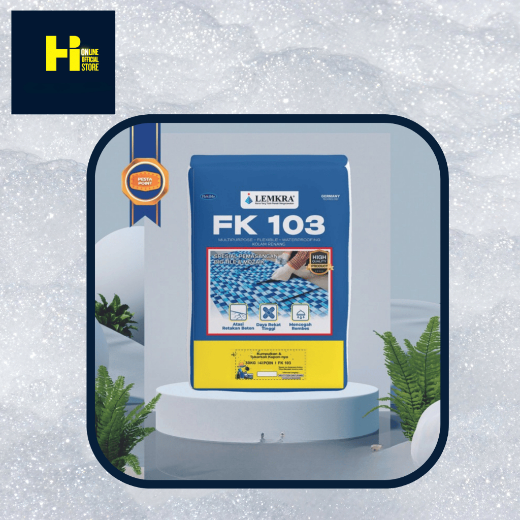 LEMKRA FK 103 1KG Abu - Multipurpose, Flexible & Waterproofing Cement Based