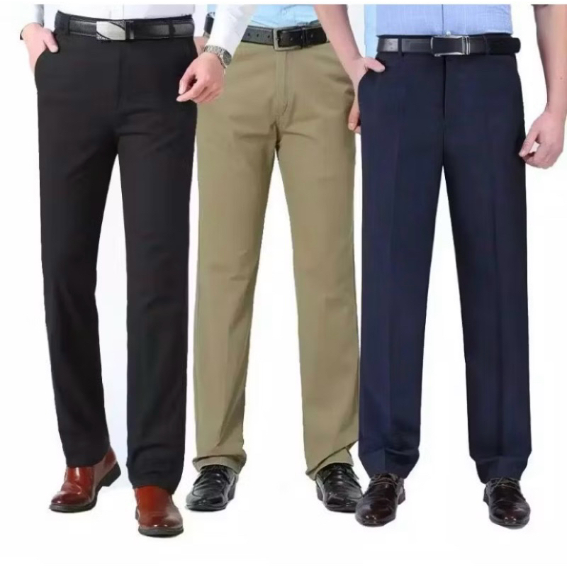 celana kain formal pria super premium, kantor~teflon