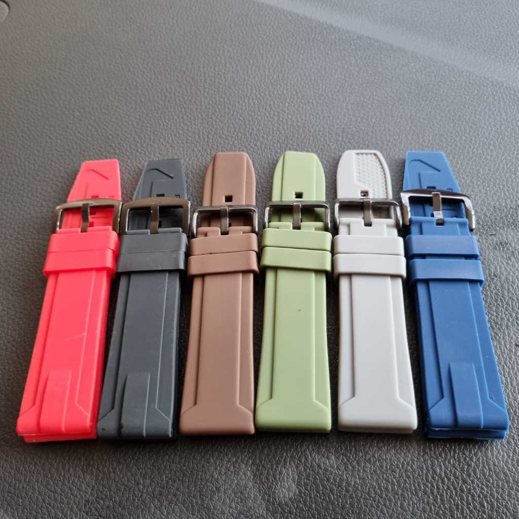 STRAP RUBBER UKURAN 20-26MM/RUBBER STRAP  KARET ORIGINAL/STRAP JAM TANGAN KARET/STRAP KARET JAM TANG