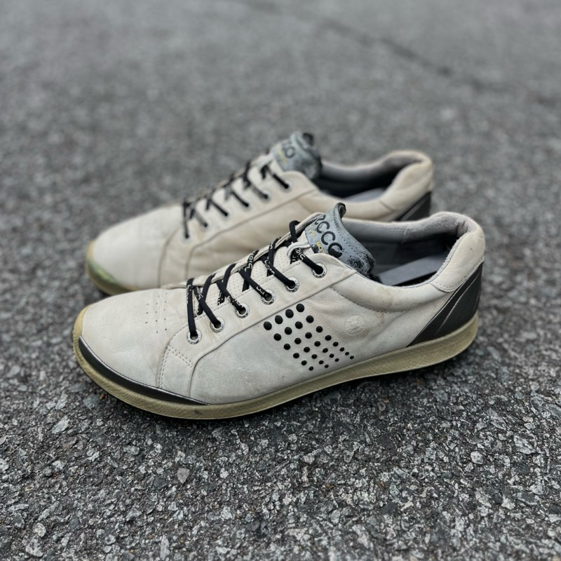 Ecco Biom Yak Leather Natural Golf Sepatu Golf Second Bekas Original Murah