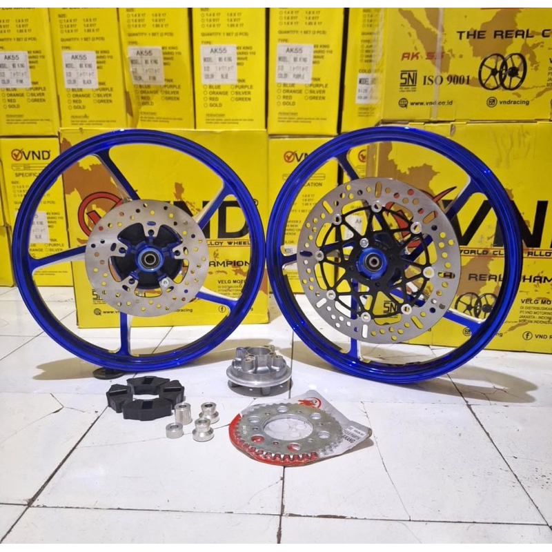 velg VND Racing KZR PNP untuk ninjaR ninjaSS ninjaRR ninja R ss 2T rr 2tak hitam merah pink ungu pur