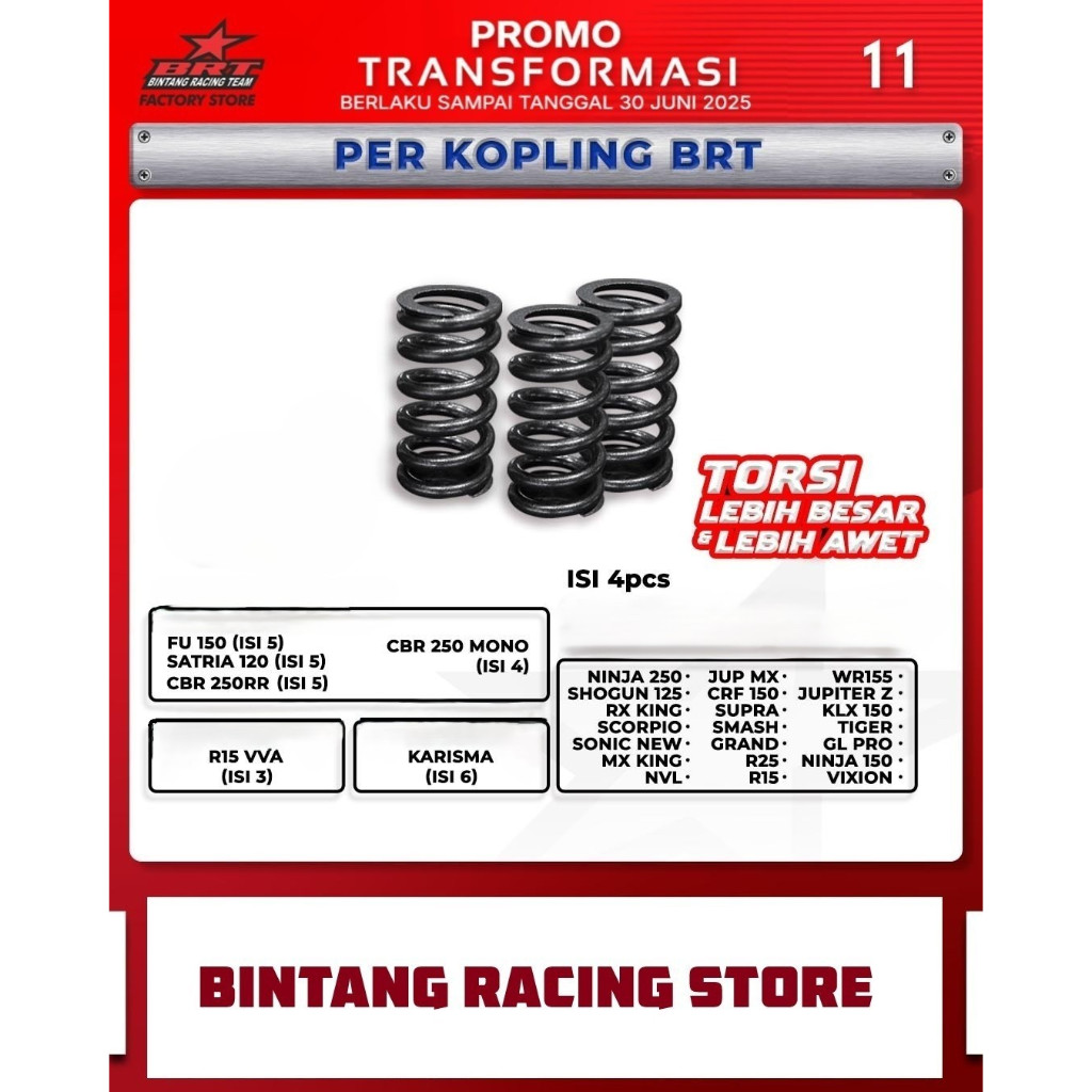 Per Kopling BRT Honda Tiger (Clutch Spring)