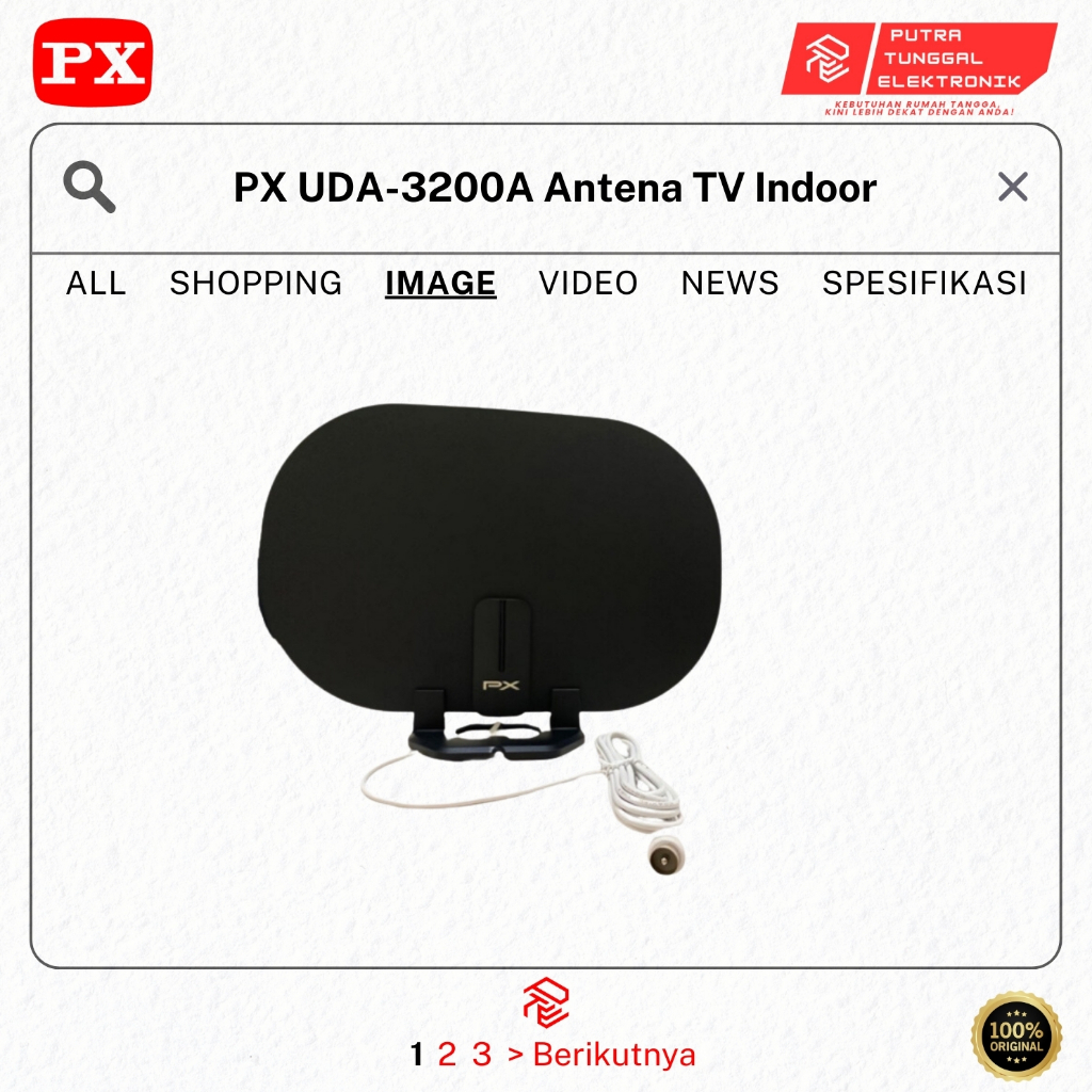 PX UDA-3200A Antena TV Digital/Analog Indoor PRODUK 100% ORIGINAL PX