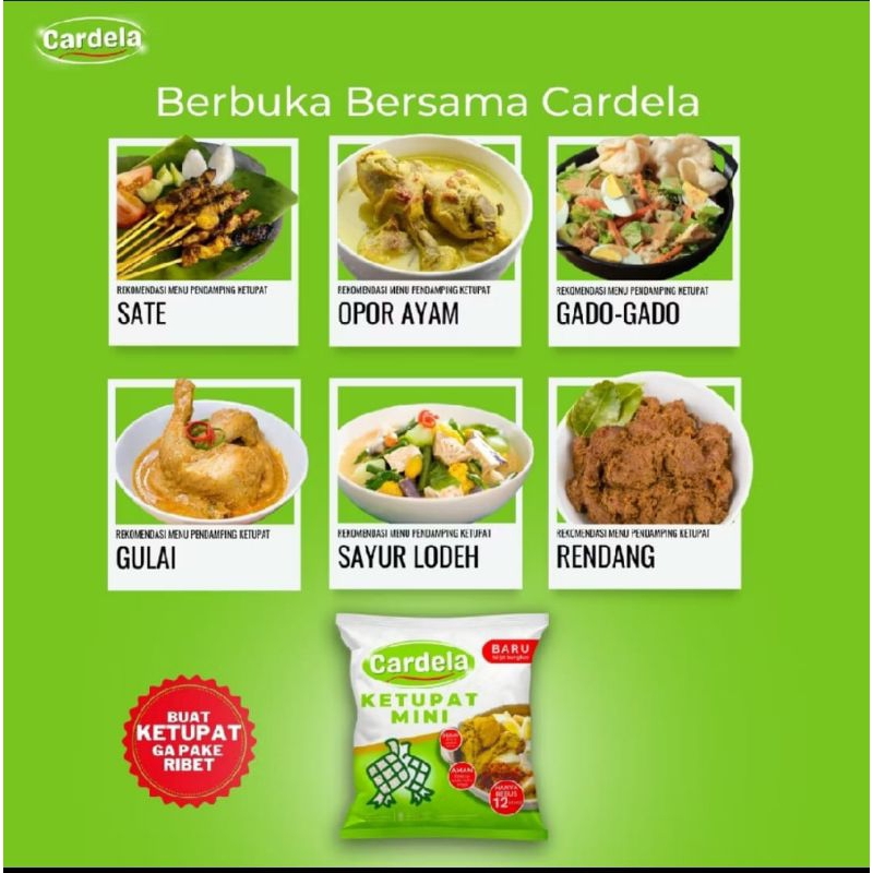 

Ketupat Mini Cardela 600 gr (30 pcs x 20 gr)