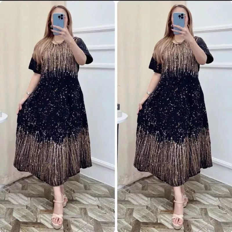 Daster twill rayon cap malaman Pekalongan daster lengan pendek