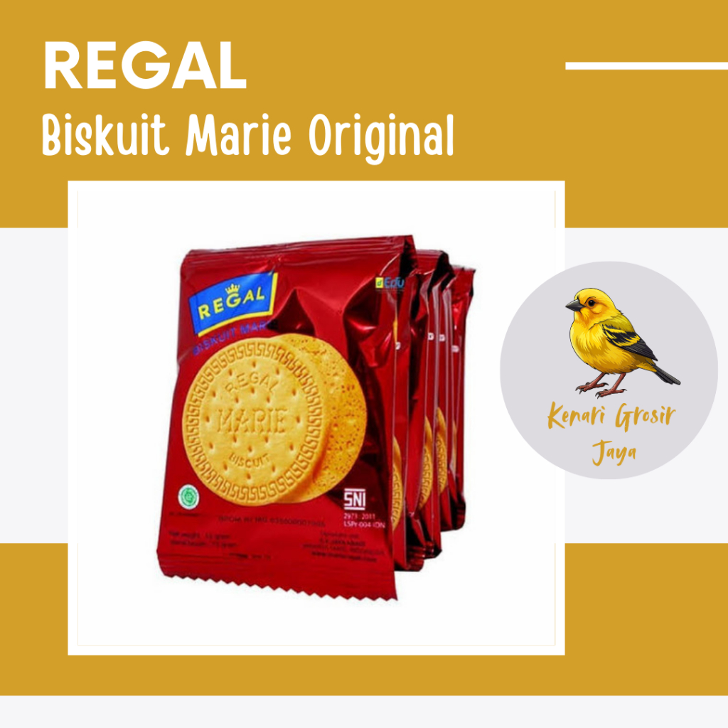 

Biskuit Marie Regal Renceng 12 Gram x 10 Pcs