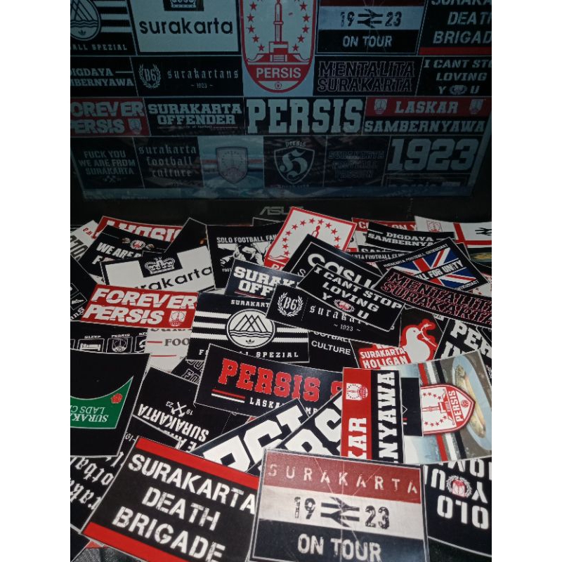 

STIKER PERSIS SOLO ISI 50+pcs,BAHAN VINYL