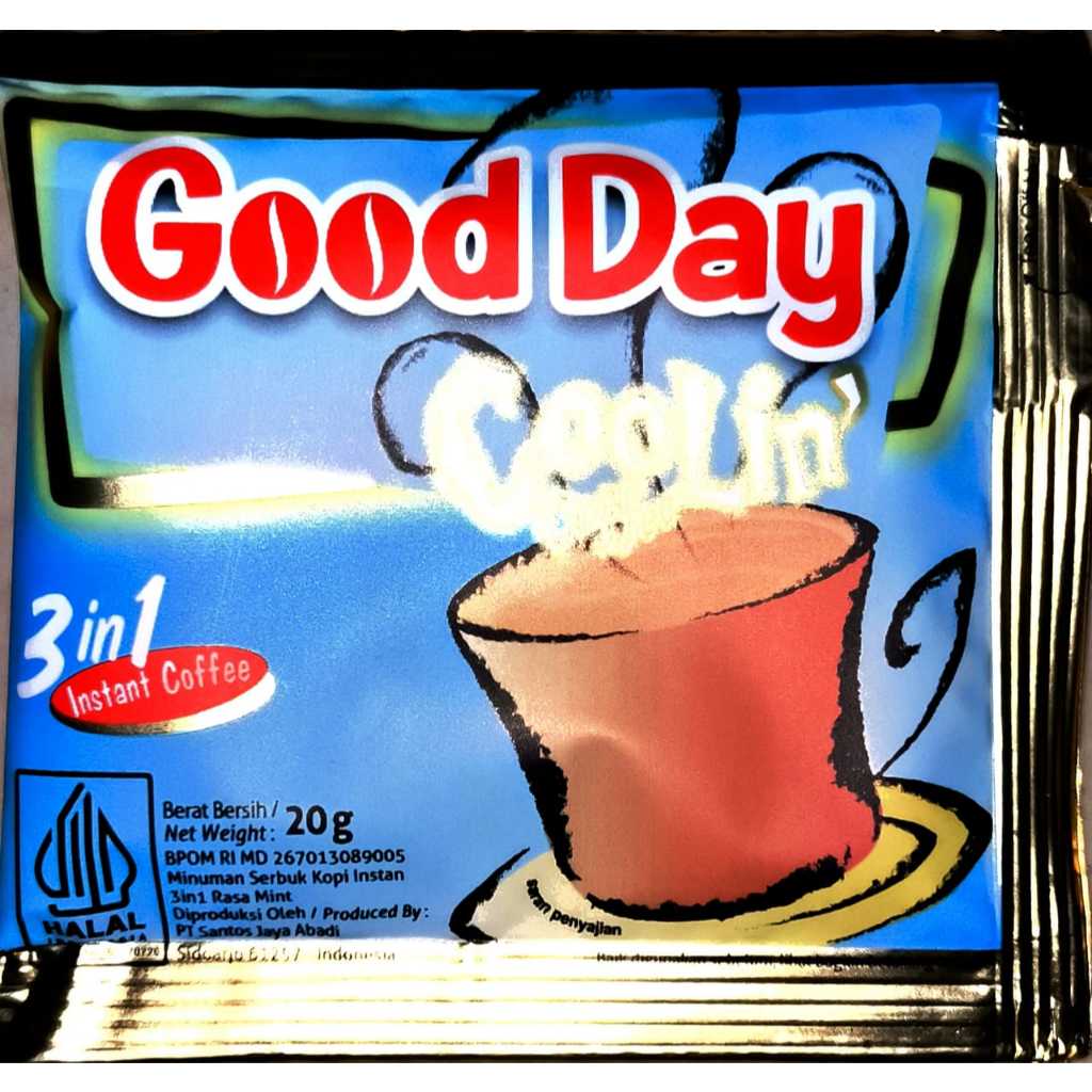 

KOPI GOOD DAY COOLIN COFFEE 3 IN 1 INSTANT COFEE 20 GR