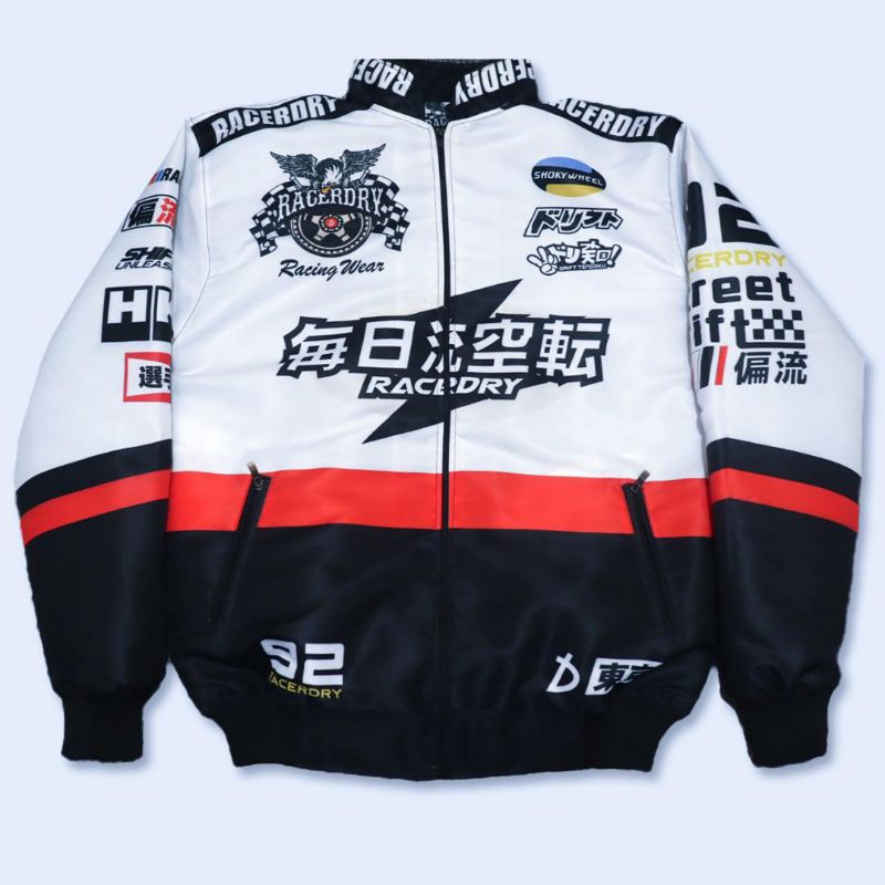 Jaket Motor Taslan Parasit Anti Air Pria Wanita Jaket Racing