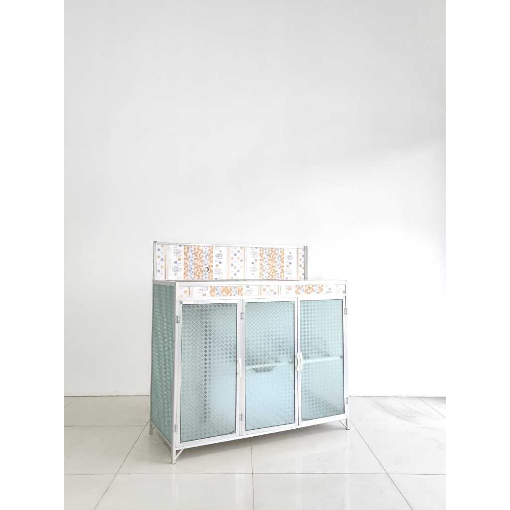 rak wastafel cuci piring aluminium ekonomi 75 | rak cuci piring murah