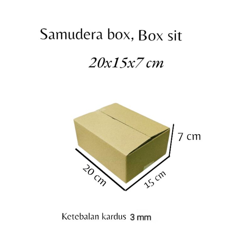 

kardus karton box uk 20x15x7 cm ST sheet singgle wall polos