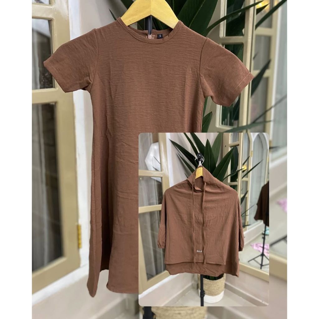 Preloved - 16. Dress Cokelat Luthfia. Kids