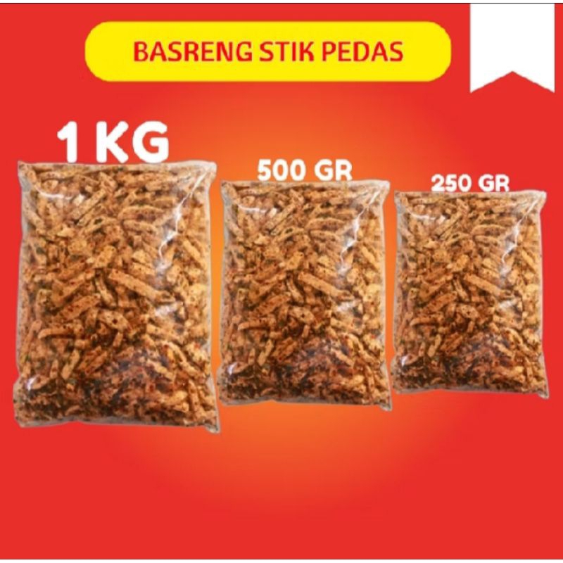 

Basreng Pedas Daun jeruk 1 KG / Basreng Virall/Basreng Pedas extra Pedas