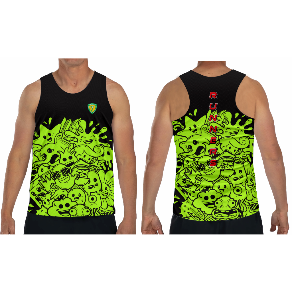 JSB SPORTWEAR | Jersey Singlet Olahraga running gym badminton atletik  Fullprinting | DOODLE-01