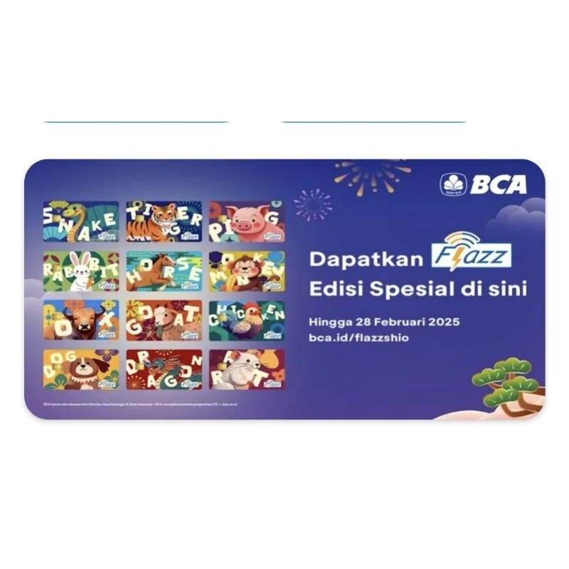 Flazz BCA Original Gen 2 Edisi Shio Etoll Flazz BCA Card