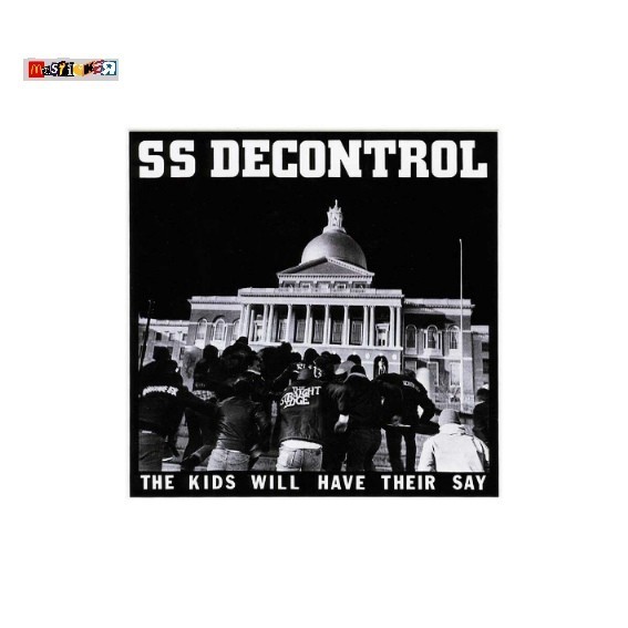 

sticker band SSD kids have their say stiker Boston hardcore punk SS Decontrol