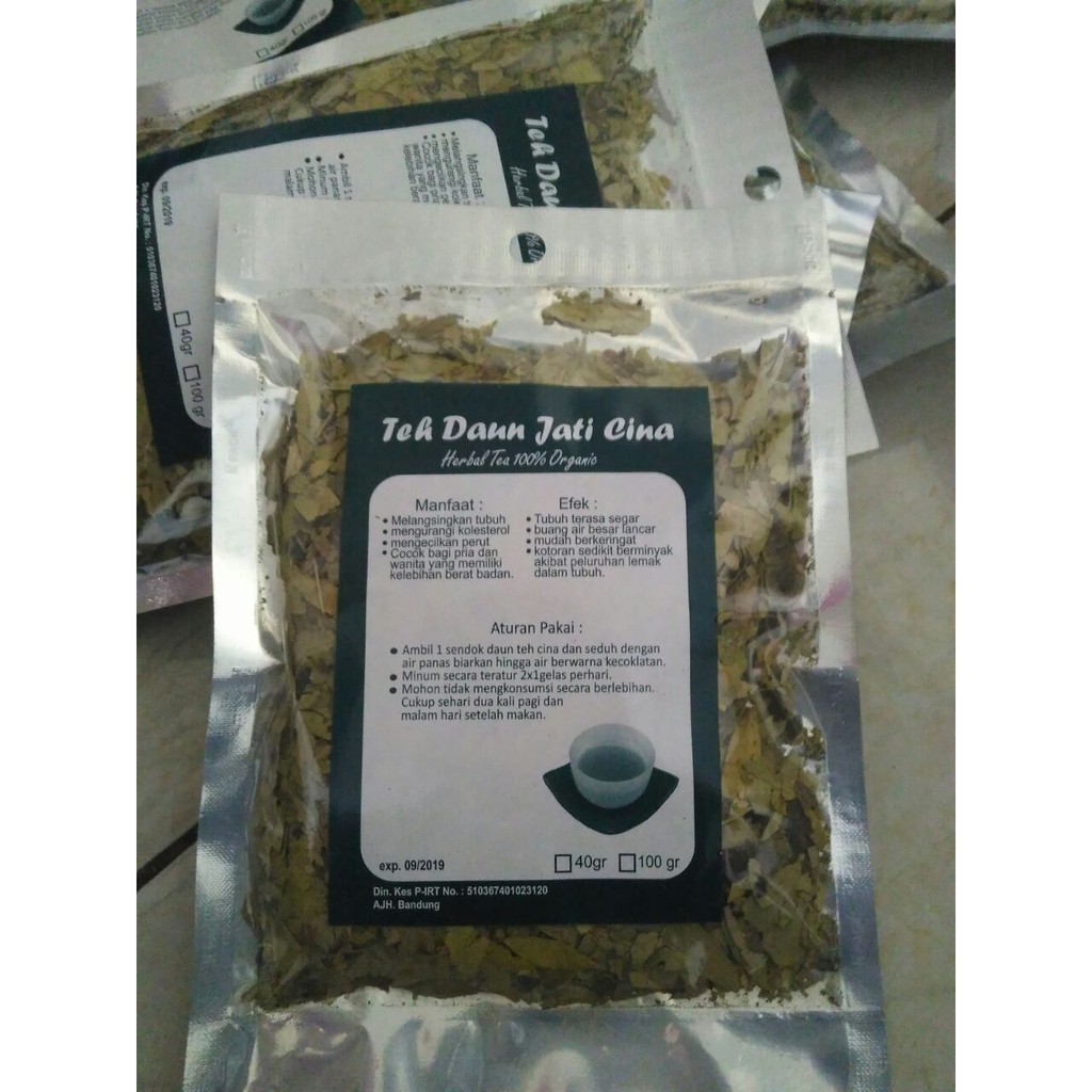 

Teh Daun Jati Cina /Teh Peluntur Lemak, Melangsingkan 100gram