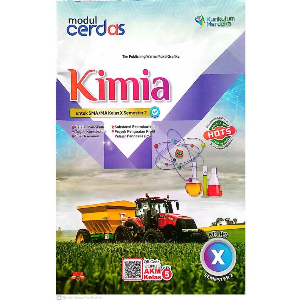 Buku LKS / Modul Cerdas Kimia kelas 10 SMA/MA Semester 2 Kurikulum Merdeka WMG