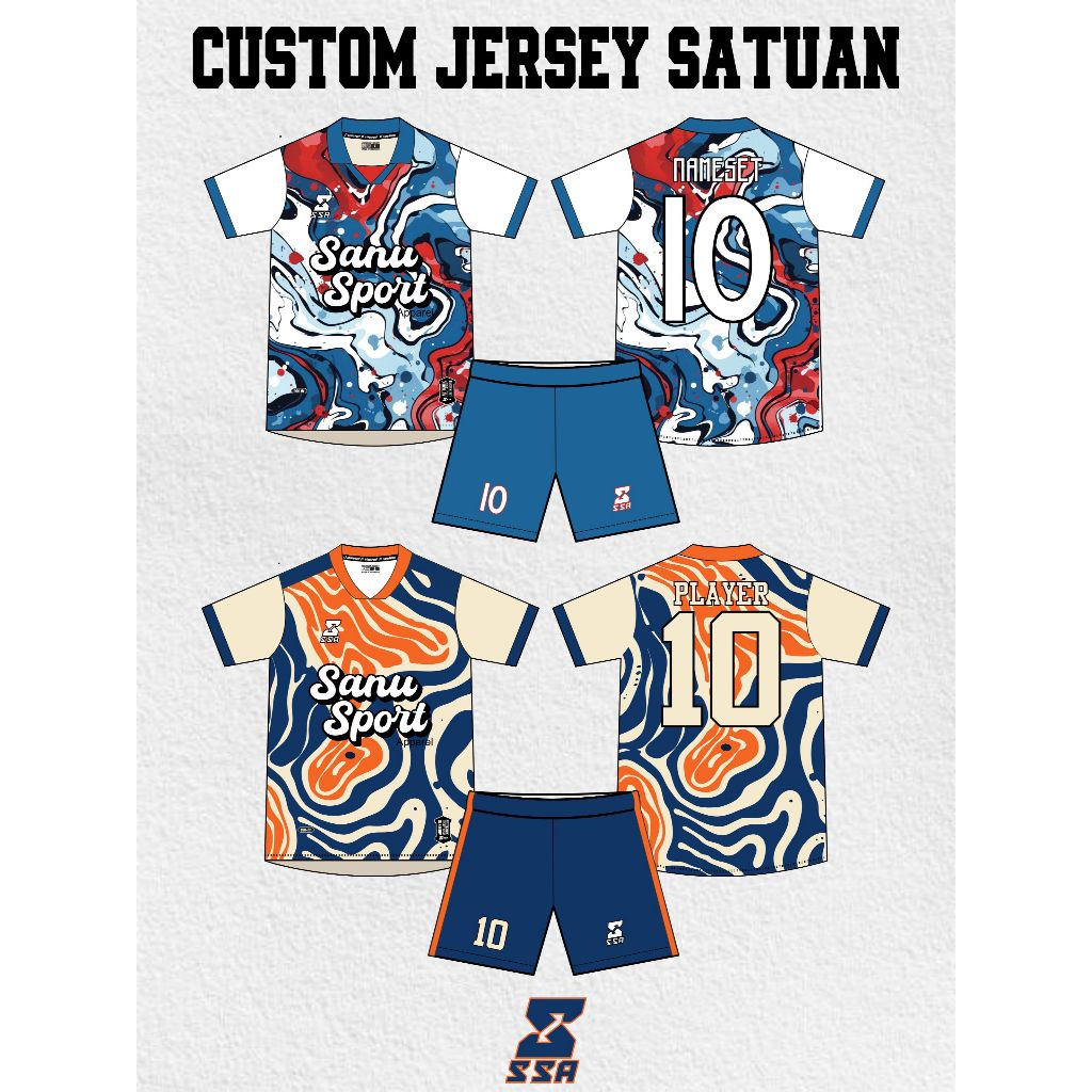CUSTOM JERSEY SATUAN / CUSTOM JERSEY PRINTING SATUAN