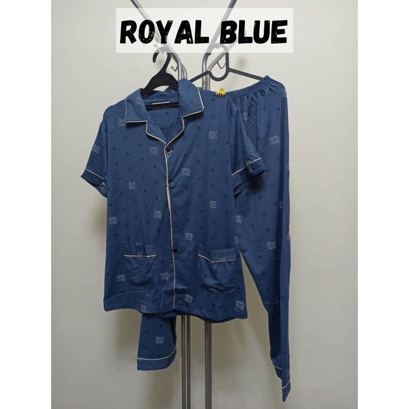 BAJU TIDUR WANITA | BAJU TIDUR REMAJA | BAJU TIDUR KEMEJA | PIYAMAS | PAJAMAS | BAJU TIDUR BIRU NAVY