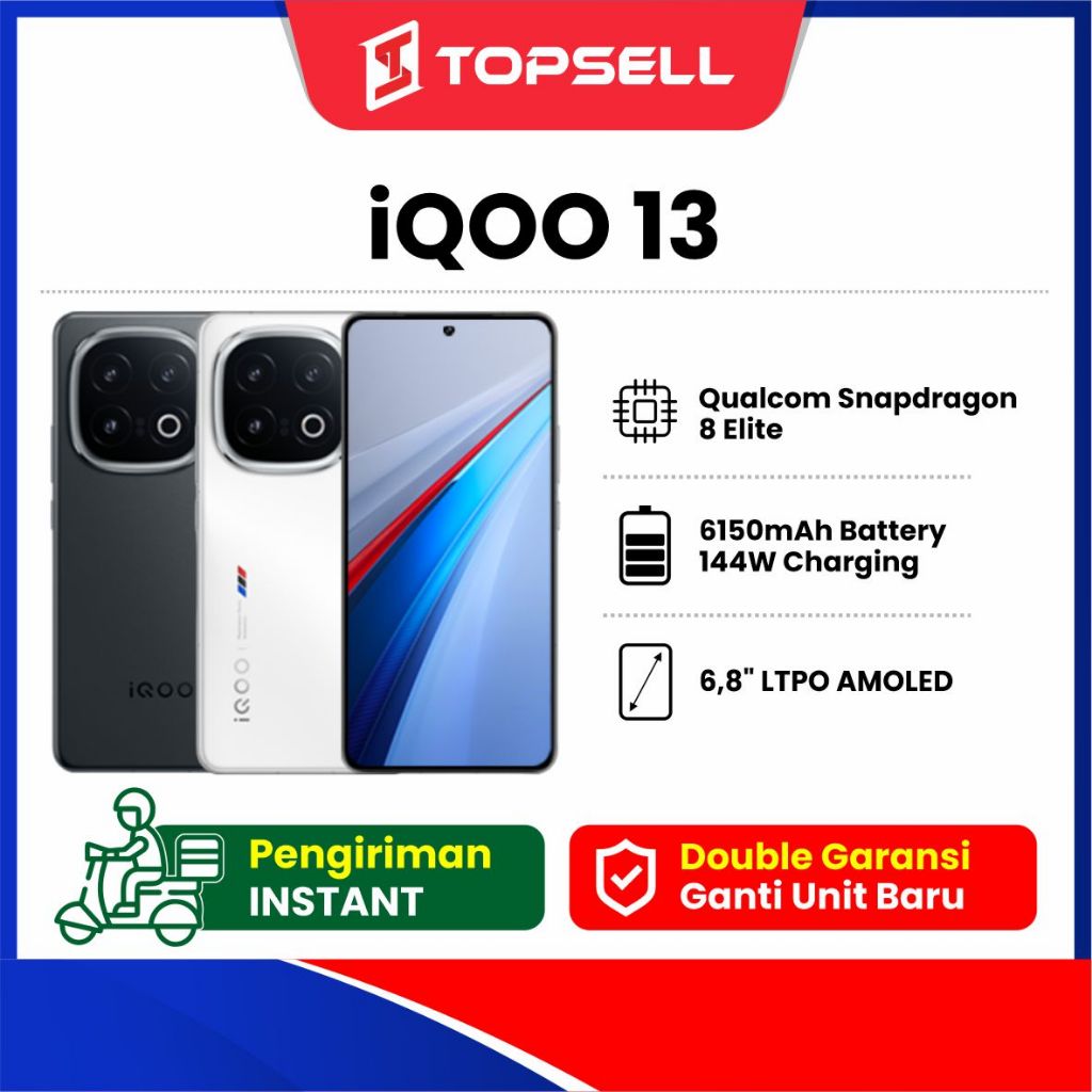 IQOO 13 5G 16+512GB Original New Garansi Resmi 1 Tahun IQOO Indonesia