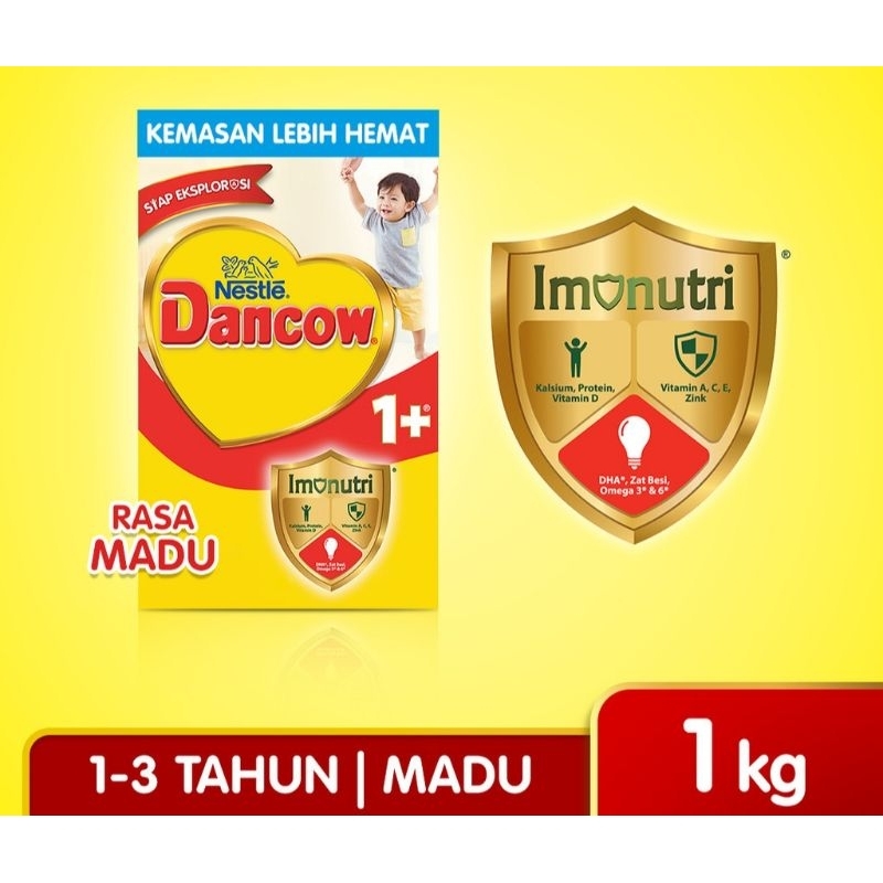 

Dancow 1+Madu 1kg, Untuk anak usia 1-3tahun.