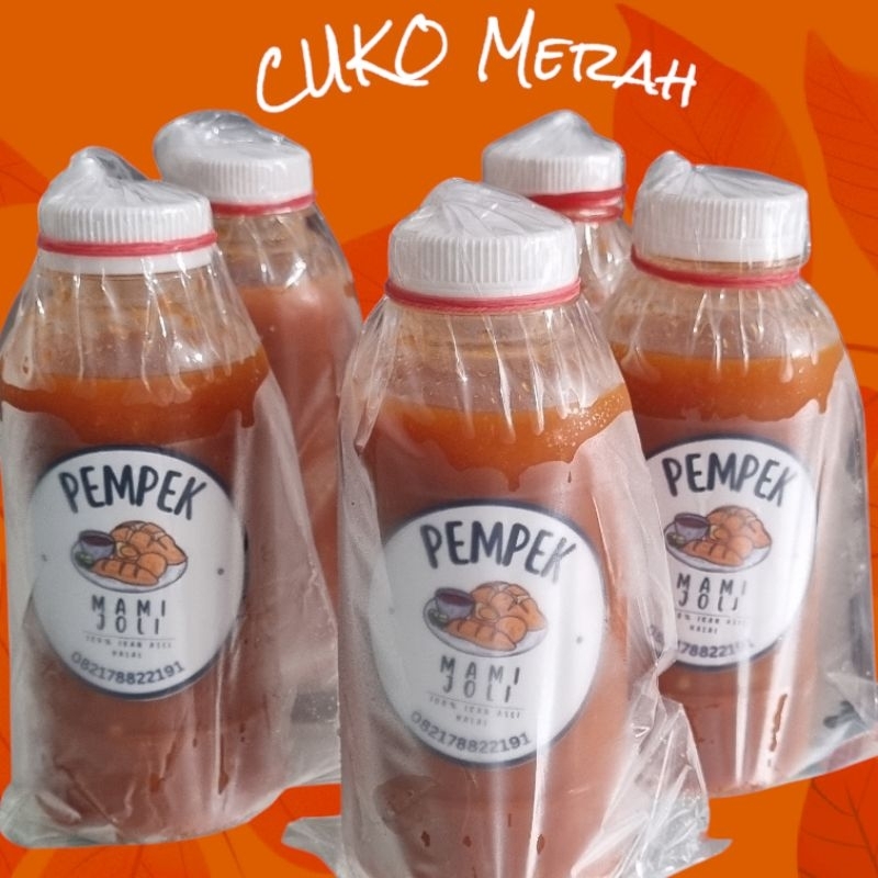 

Cuko Merah 200 ml/btl Asli Palembang/Cocolan buat Otak Otak,Tahu dll