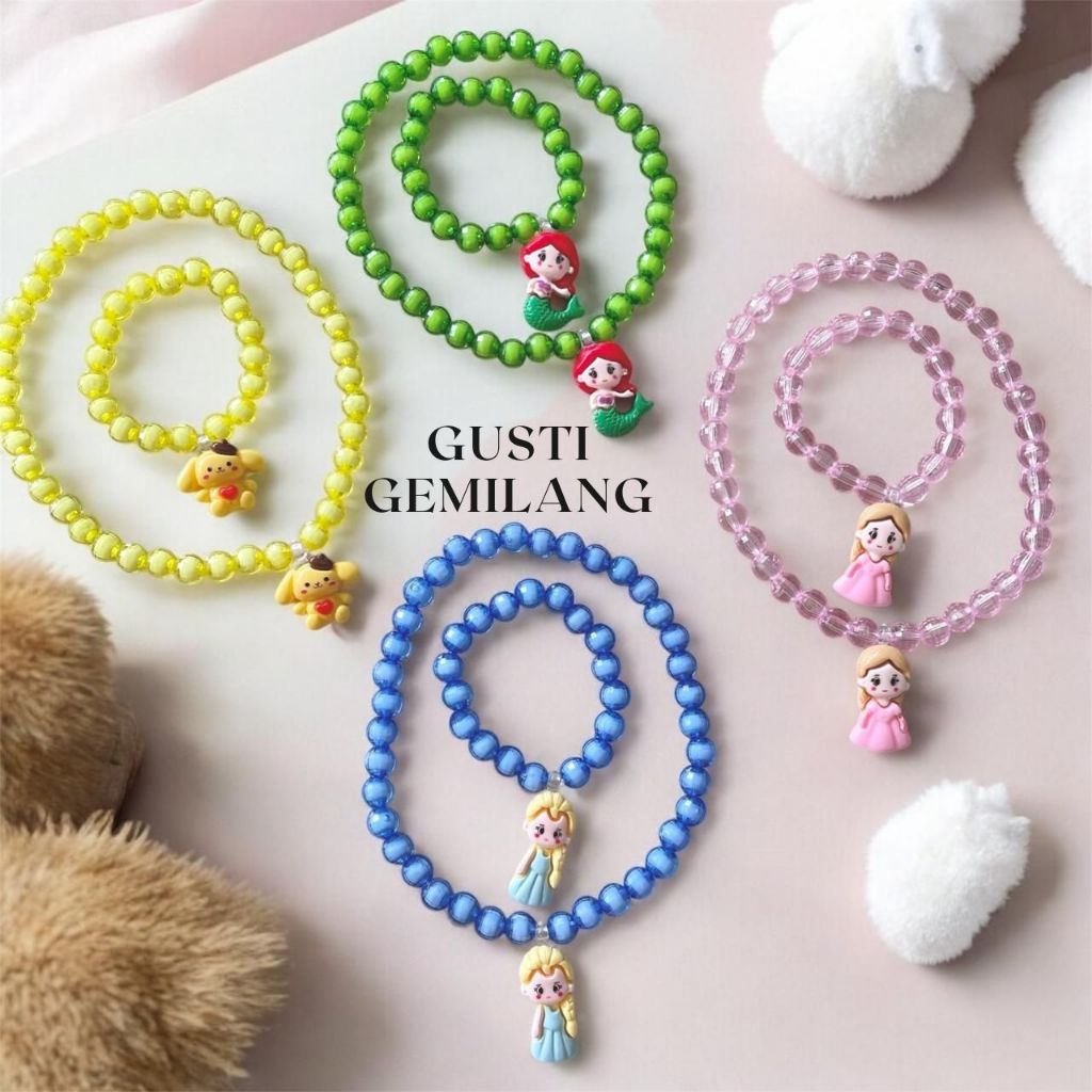 Kalung Manik manik Beads Necklace Anak Perempuan