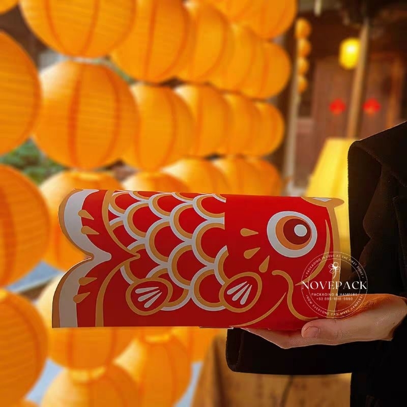 

(CNY14 - 5 PCS) BOX/ DUS/ KOTAK KUE IMLEK SINCIA CHINESE NEW YEAR