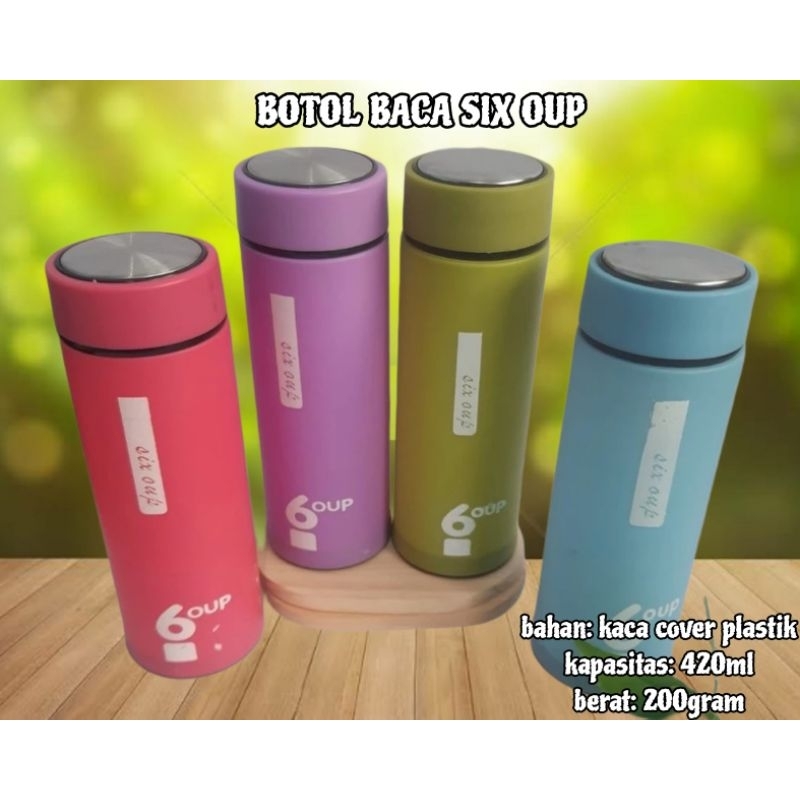 botol kaca polos / botol kaca six oup