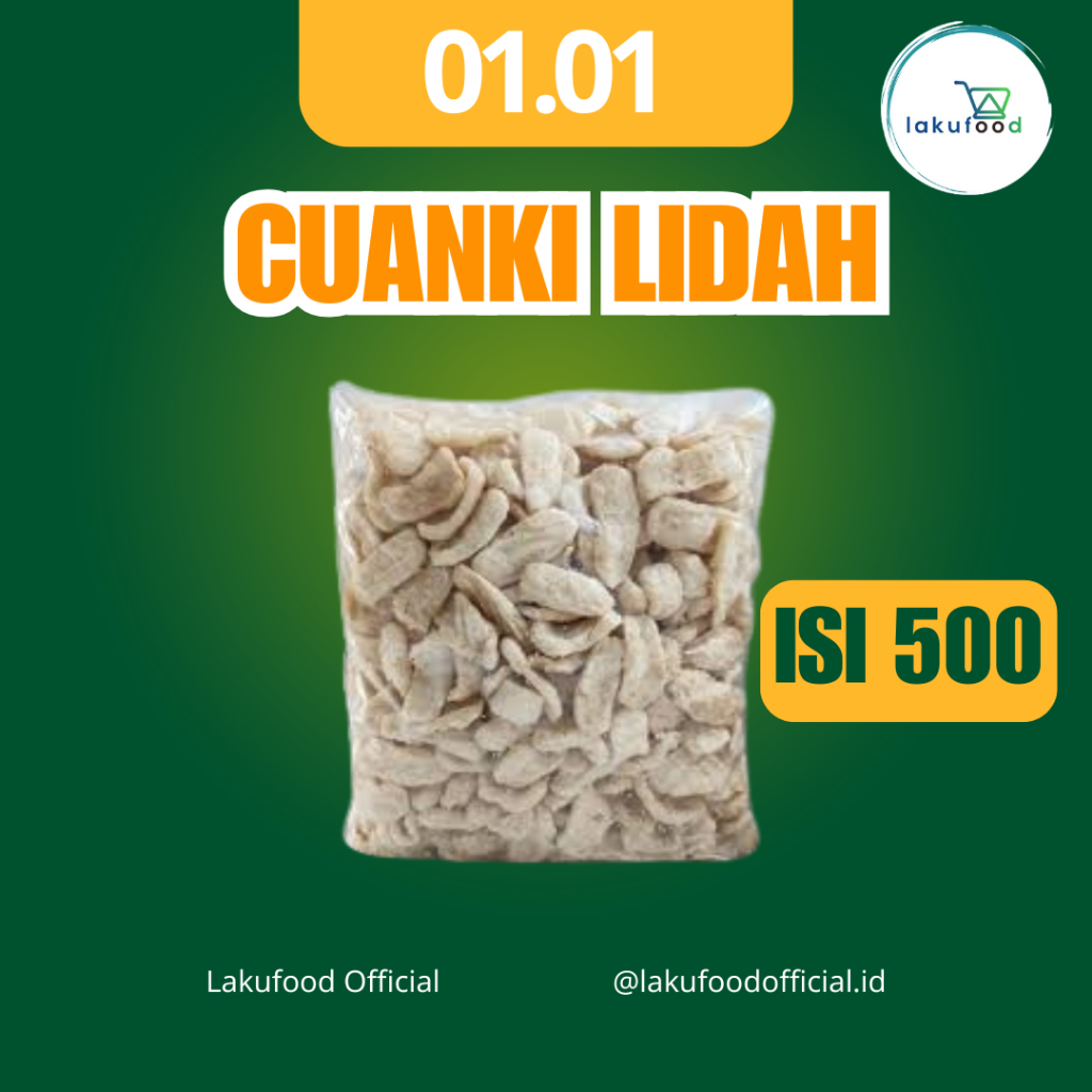 

CUANKI LIDAH 1 BALL ISI 500 LAKUFOOD