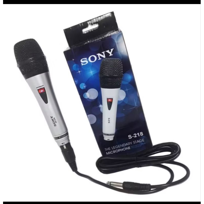 MIC SONY S -218 MICROPHONE || MIC KABEL SONY MICROPHONE