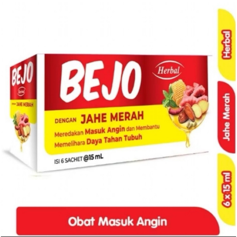 

Bejo Jahe Merah Masuk Angin (6 sachet) - Bintang Toedjoe