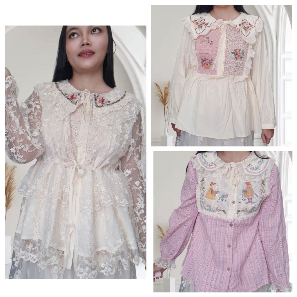 New Atasan Blouse Linen HYS Harajuku Import BKK Original Super Sale –  290BKK