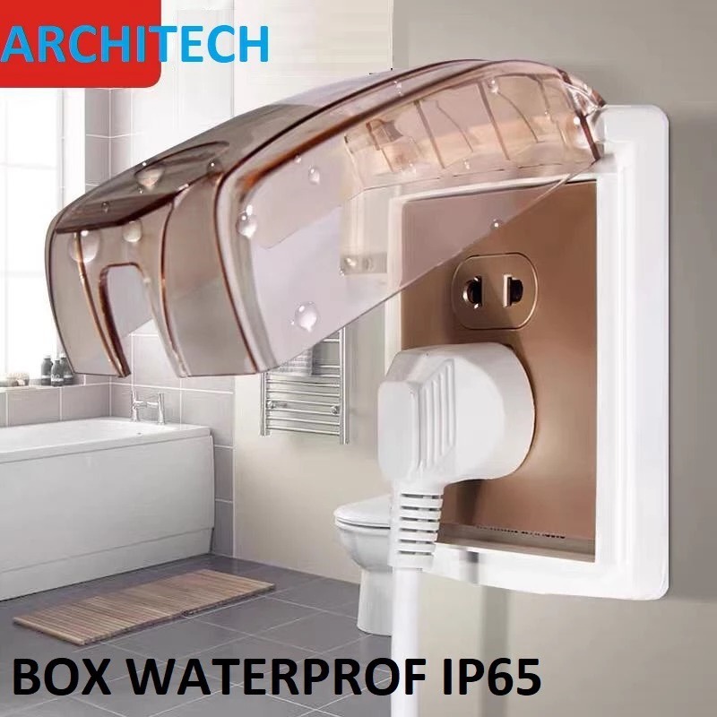 Architech Cover Pelindung Colokan Listrik/Penutup Stop Kontak Dinding Anti Air