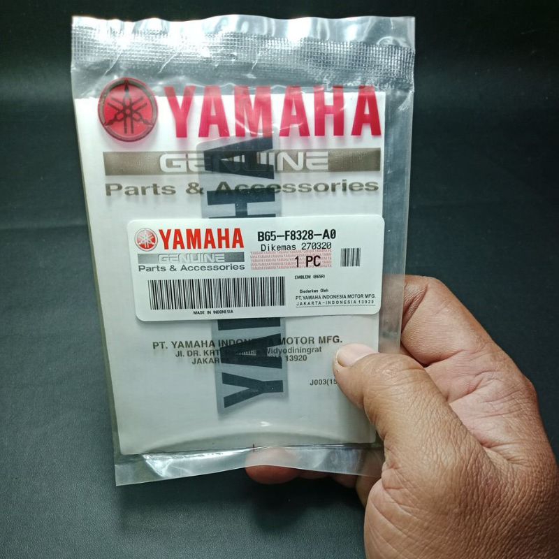LOGO EMBLEM STIKER STICKER AEROK AEROX 155 R ORIGINAL ASLI YAMAHA B65-F8328-A0