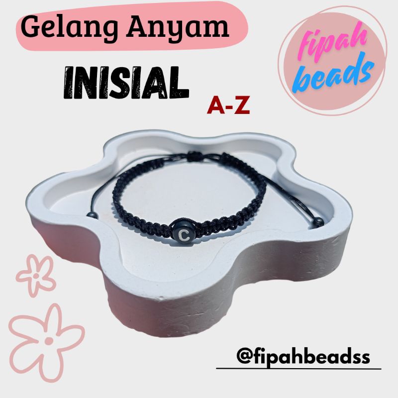 Gelang inisial Inisial Huruf couple