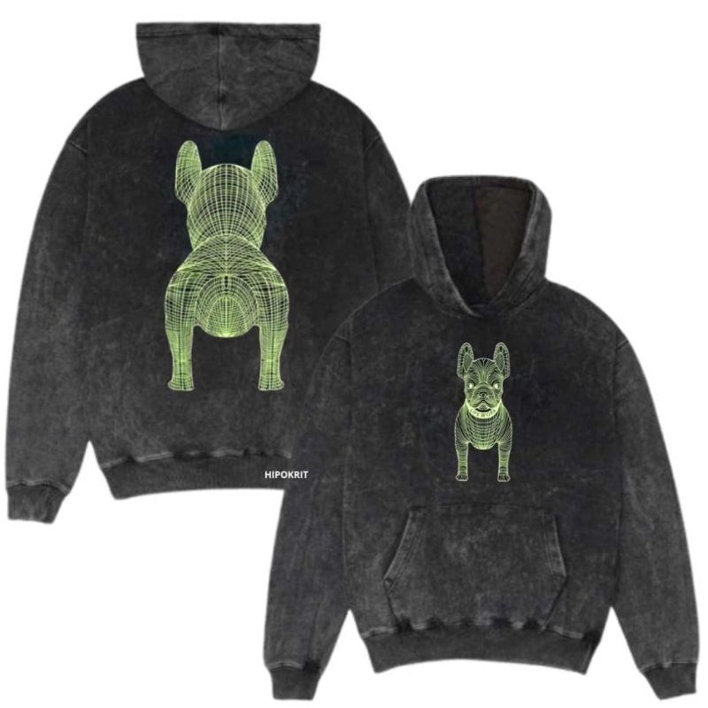Life Work Sweater Hoodie Washed Stone Black M-XXL