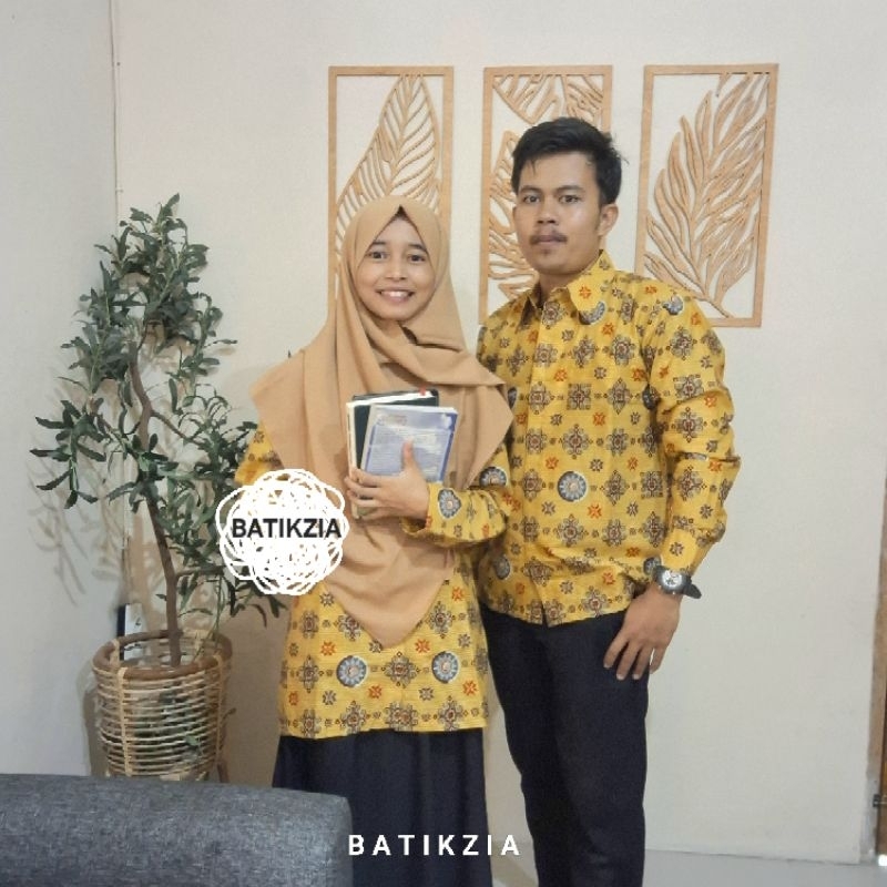 BATIK MPKU NASIONAL KUNING/ KEMEJA BATIK MPKU MUHAMMADIYAH NASIONAL
