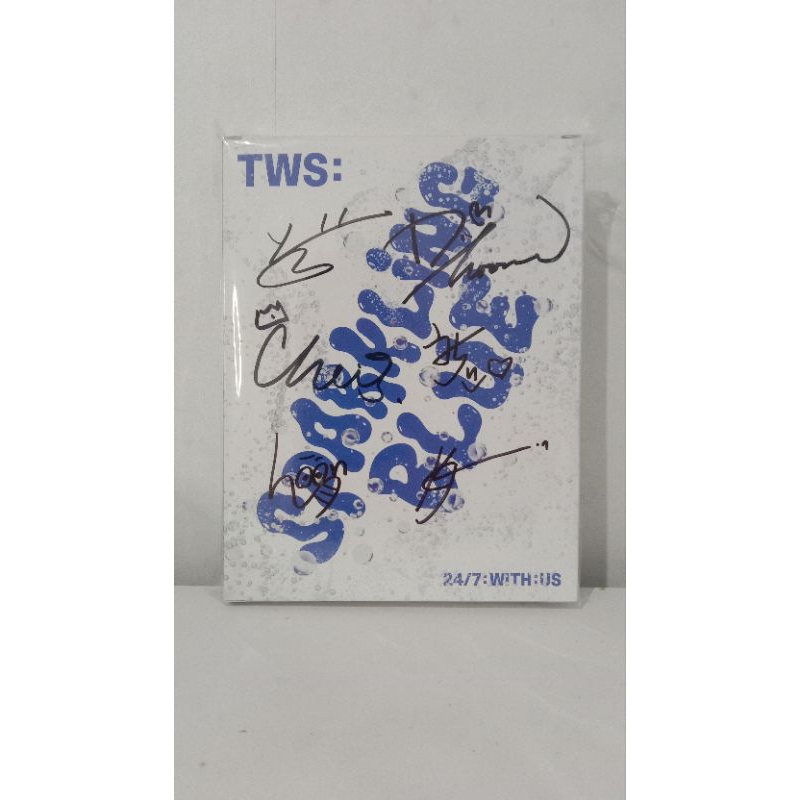 TWS signed album sparkling blue