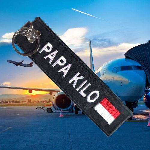 Gantungan Kunci Bordir Papa Kilo