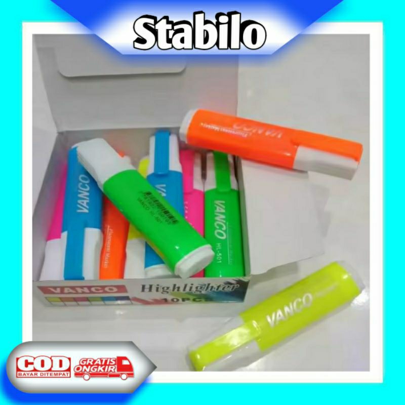 

Stabilo Highlighter Penanda Bewarna