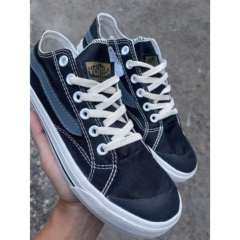 sepatu ventela sepatu ventela public Alpha Basic Ethnic putih hitam low high white black new public 